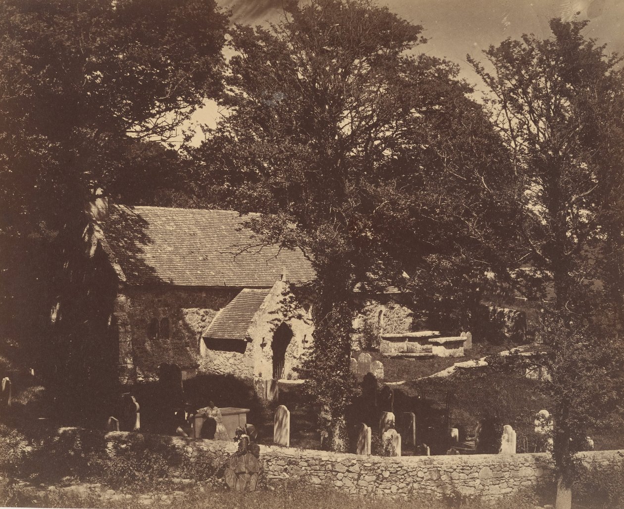 Bonchurch door Benjamin Brecknell Turner