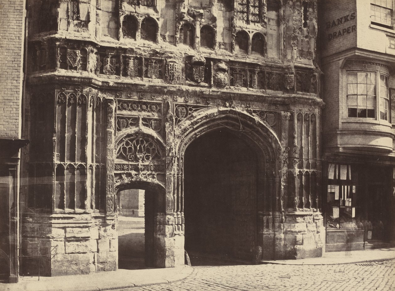 Christchurch Gateway, Canterbury door Benjamin Brecknell Turner