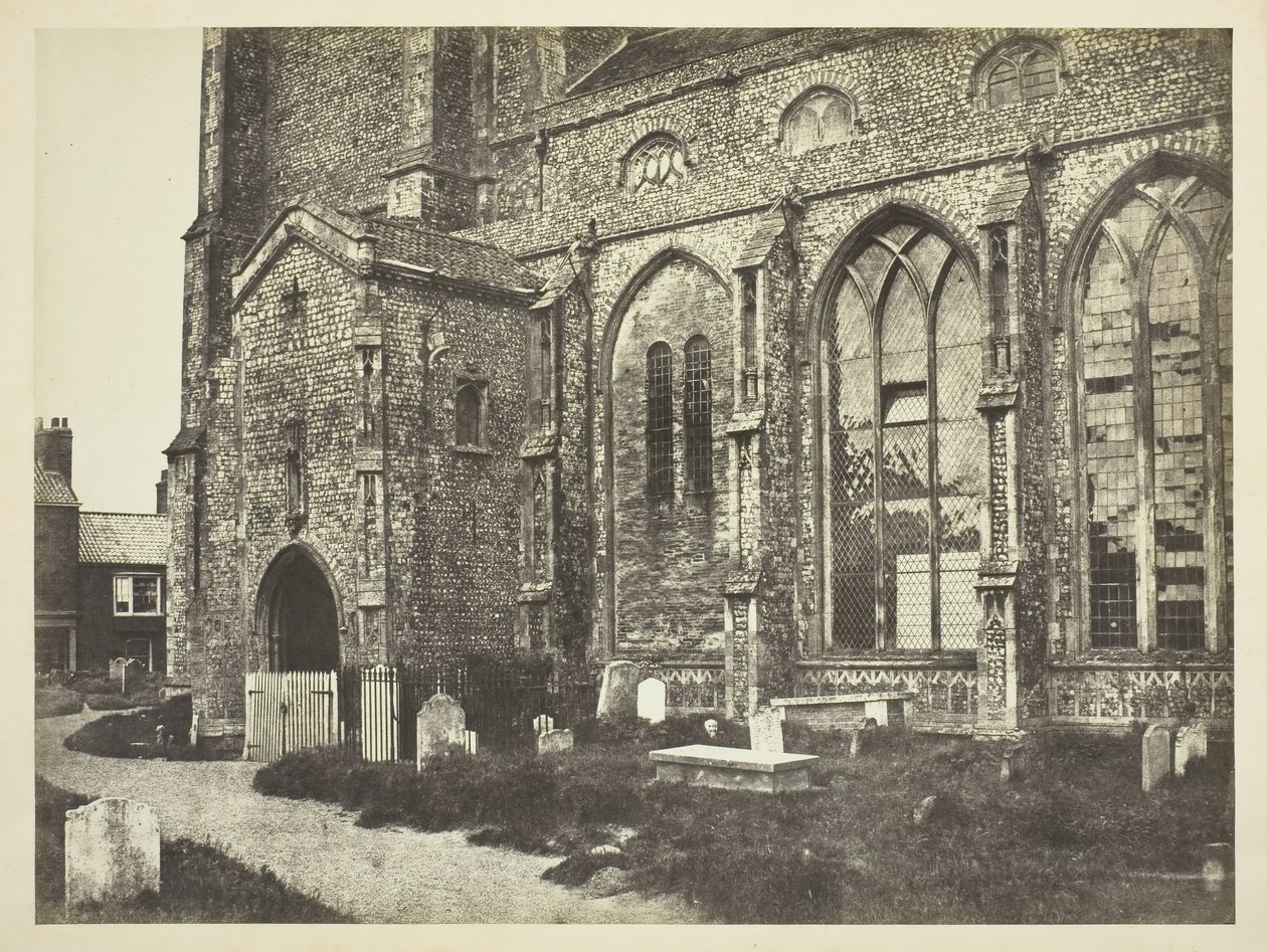 Zuidkant van Cromer Kerk, ca. 1850s door Benjamin Brecknell Turner
