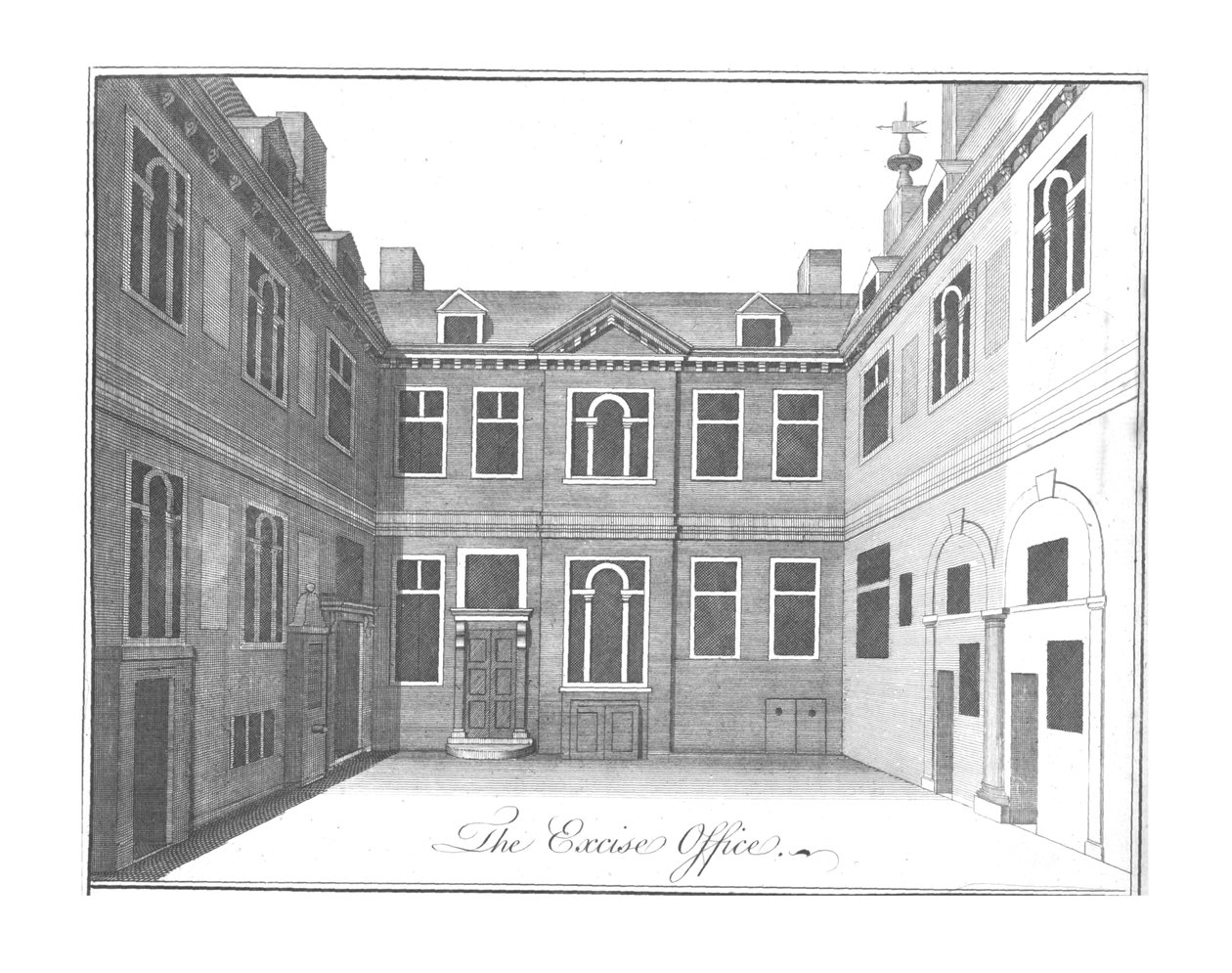 Het Accijnskantoor, c1756 door Benjamin Cole