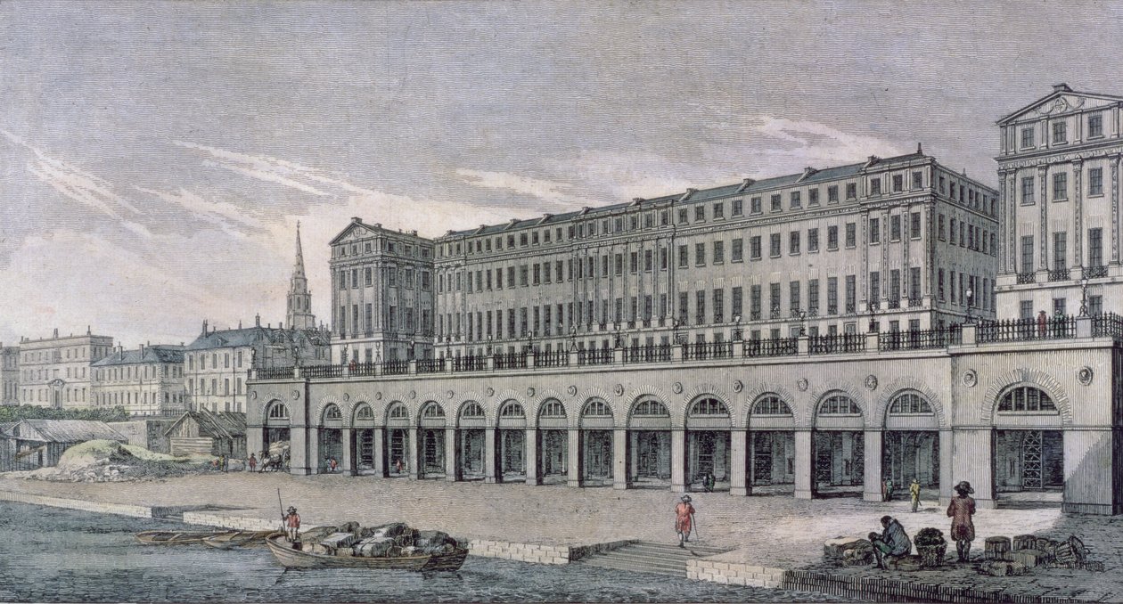 De Gebouwen genaamd de Adelphi, Londen, 1771 door Benjamin Green