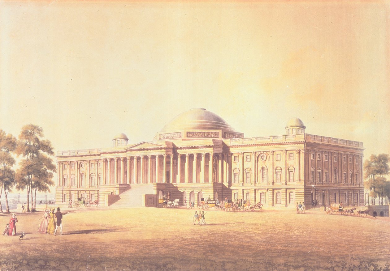 Capitool van de Verenigde Staten, gegraveerd door Thomas Sutherland, 1825 door Benjamin Henry Latrobe