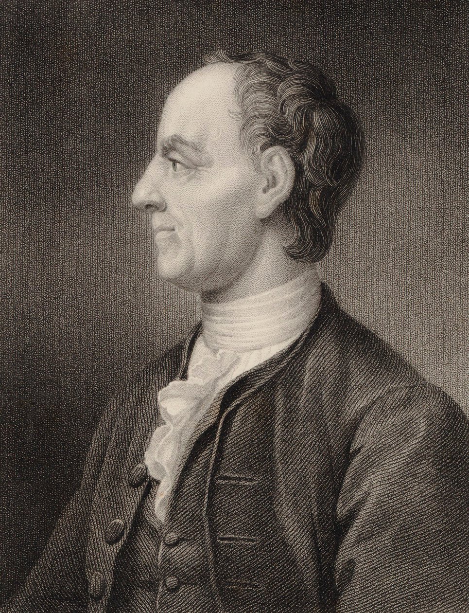 Portret van de wiskundige Leonhard Euler 1707-1783, 1850 door Benjamin Holl