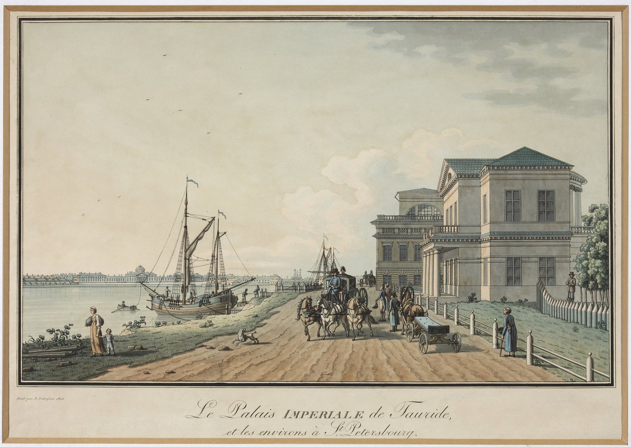 Uitzicht op het Tauride Paleis door Benjamin Patersson
