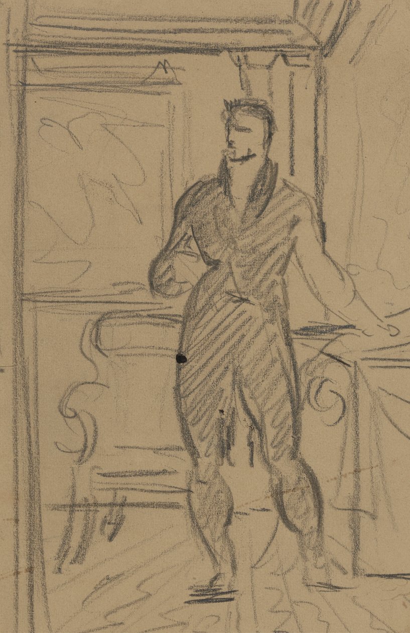 Figurenstudie van een man in een formeel pak door Benjamin Robert Haydon