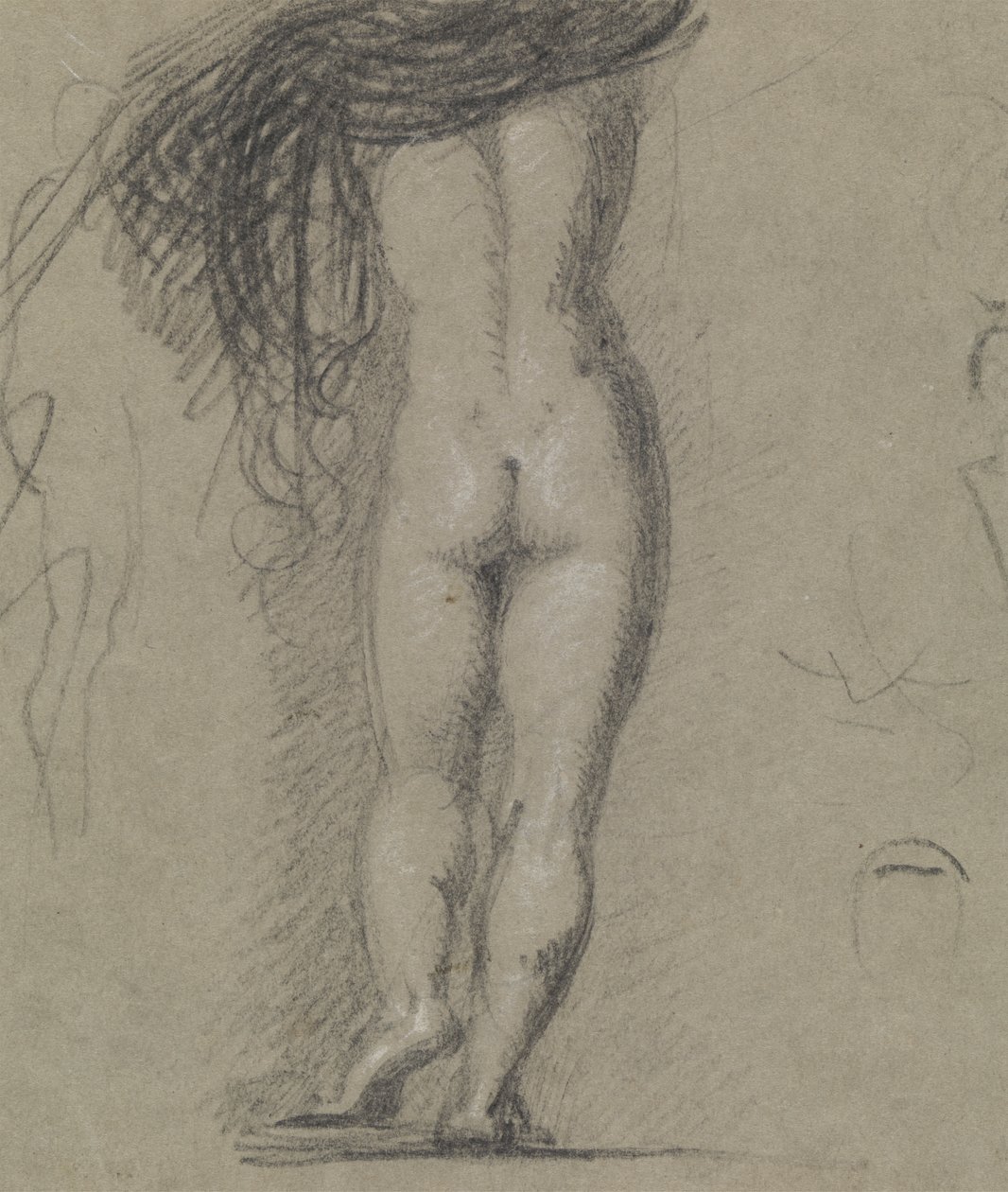 Achteraanzicht Studie van een Naaktfiguur door Benjamin Robert Haydon