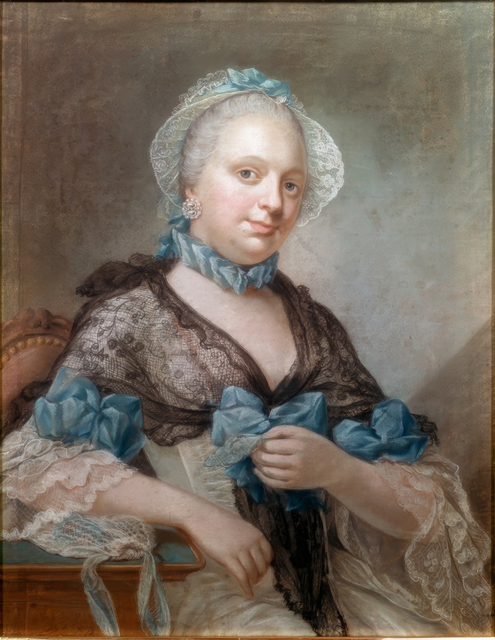 Portret van een vrouw door Benjamin Samuel Bolomey