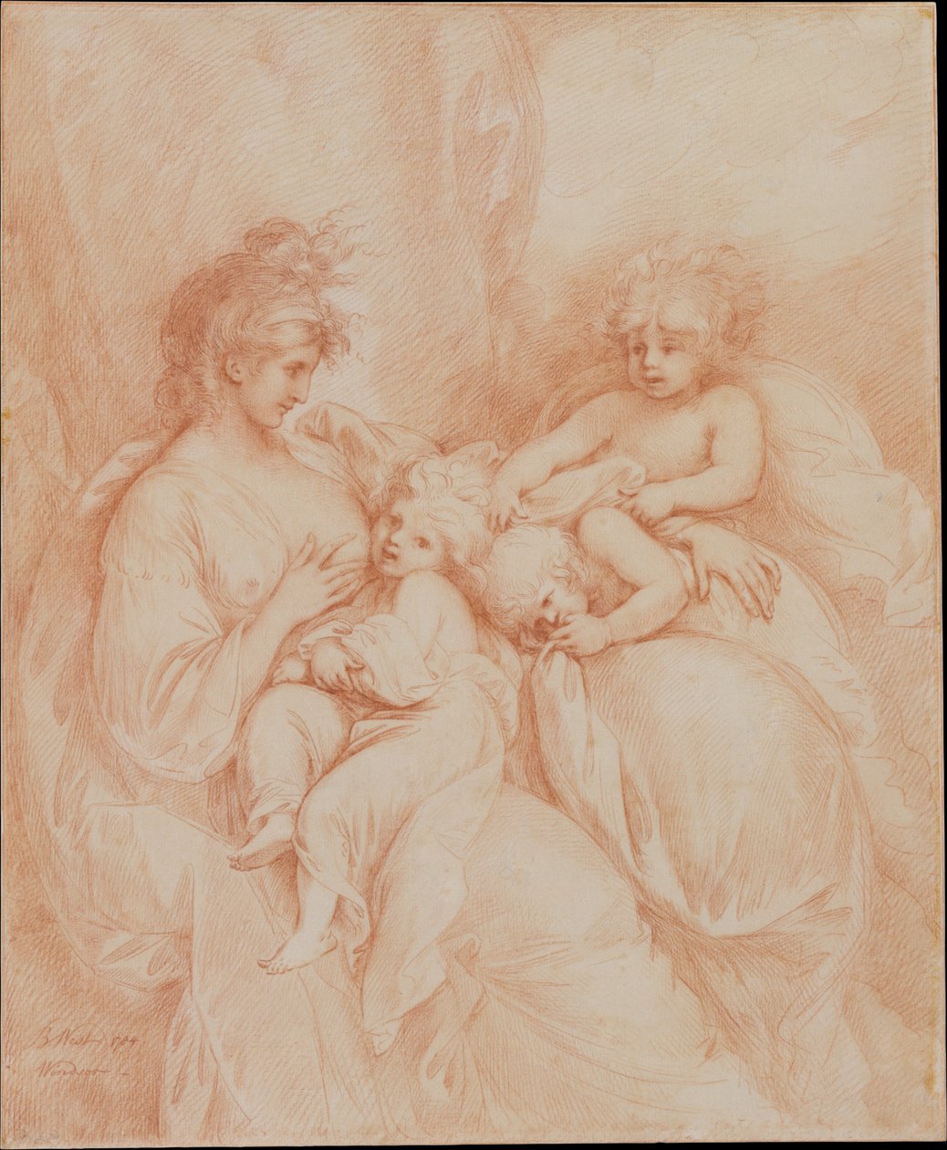 Zwangerschap door Benjamin West