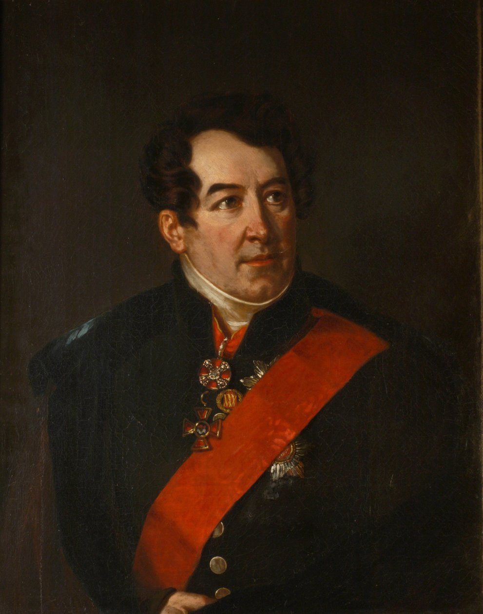 Portret van de Dichter Dmitri Osipovich Baranov door Benois Charles Mitoire