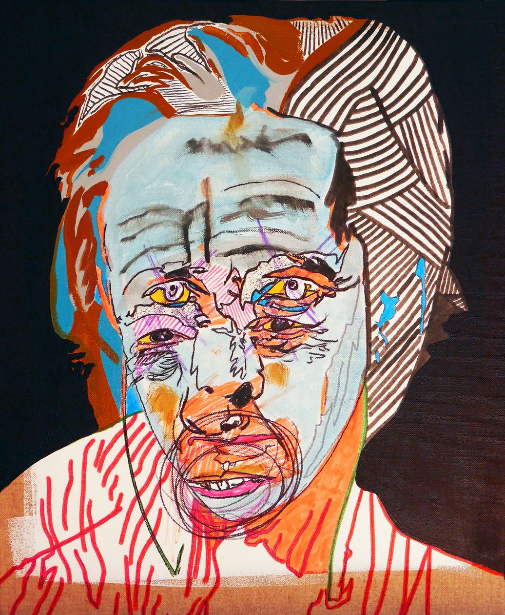 50 grote schrijvers uit de geschiedenis : Alexandre Soljenytsine, 2015 (olieverf en acryl op doek) door Benoit Erwann Boucherot