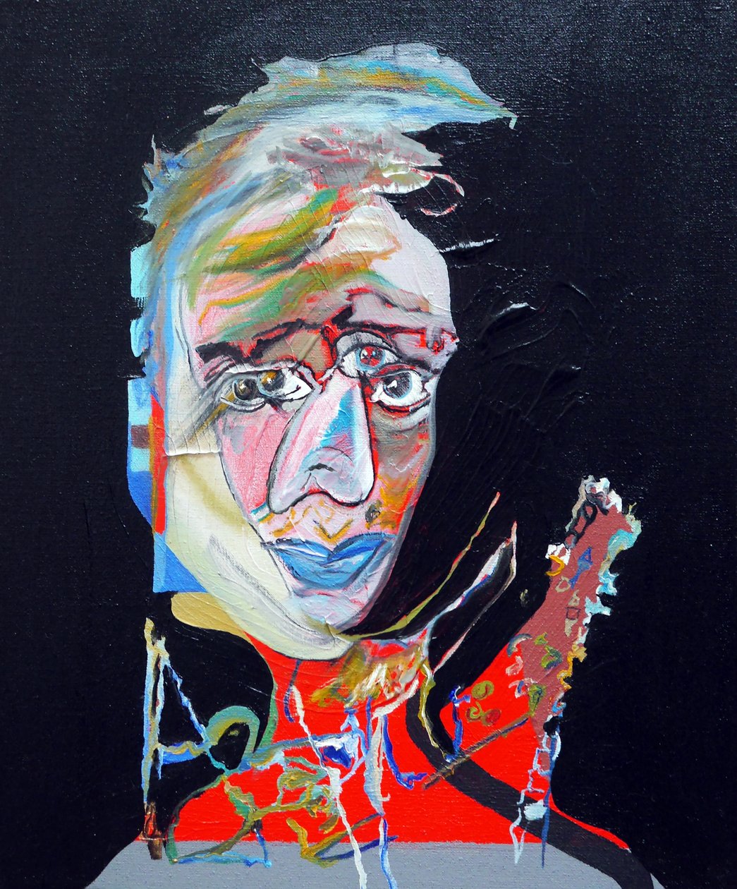 50 grote schrijvers uit de geschiedenis : Virgina Woolf, 2015 (olieverf en acryl op doek) door Benoit Erwann Boucherot