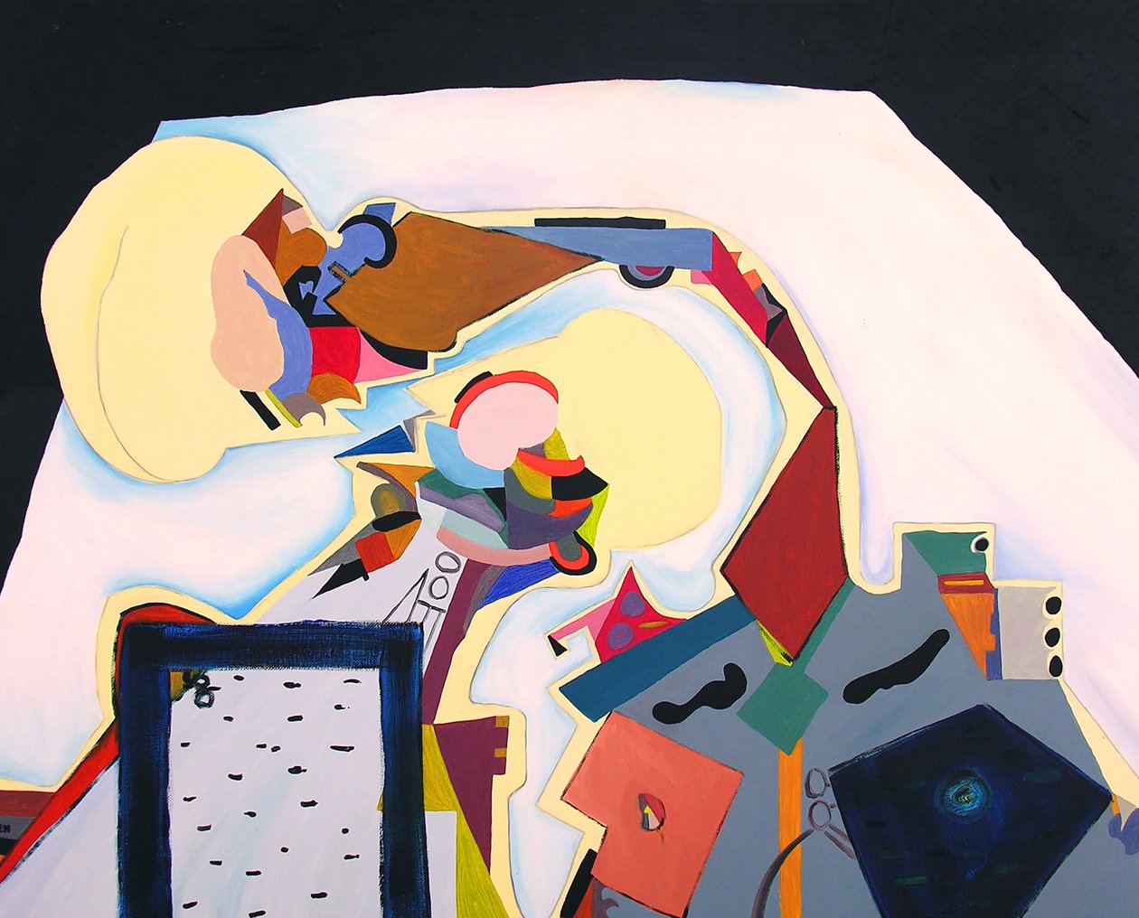 Dormeurs, 2000 (olieverf op doek) door Benoit Erwann Boucherot
