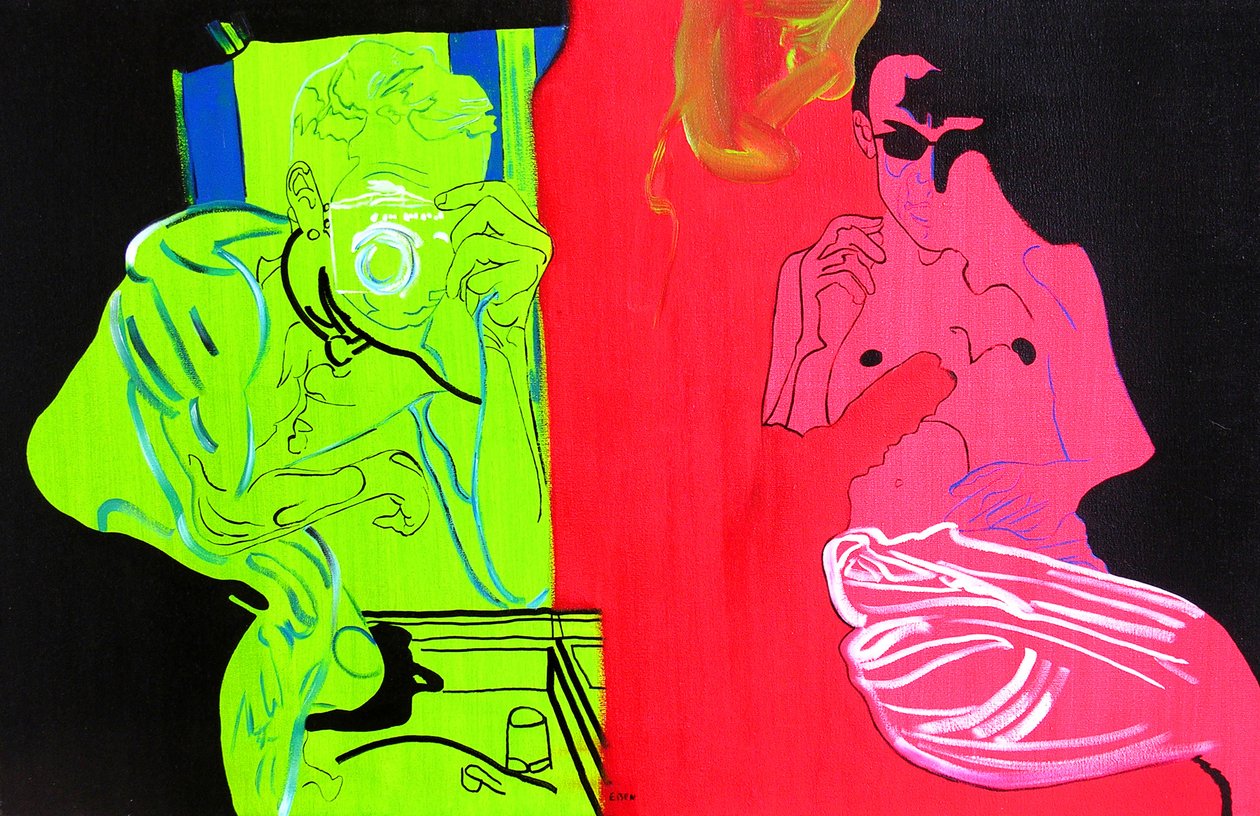 Einde van de reis, Palm Springs, 2003 (olieverf op doek) door Benoit Erwann Boucherot