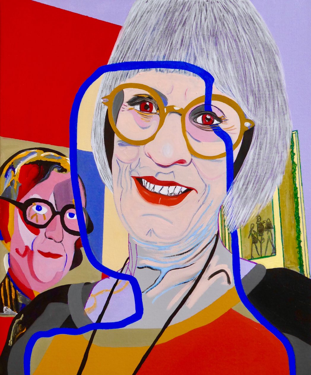 Het schip der dwazen : Diane, 2020 (olieverf op doek) door Benoit Erwann Boucherot