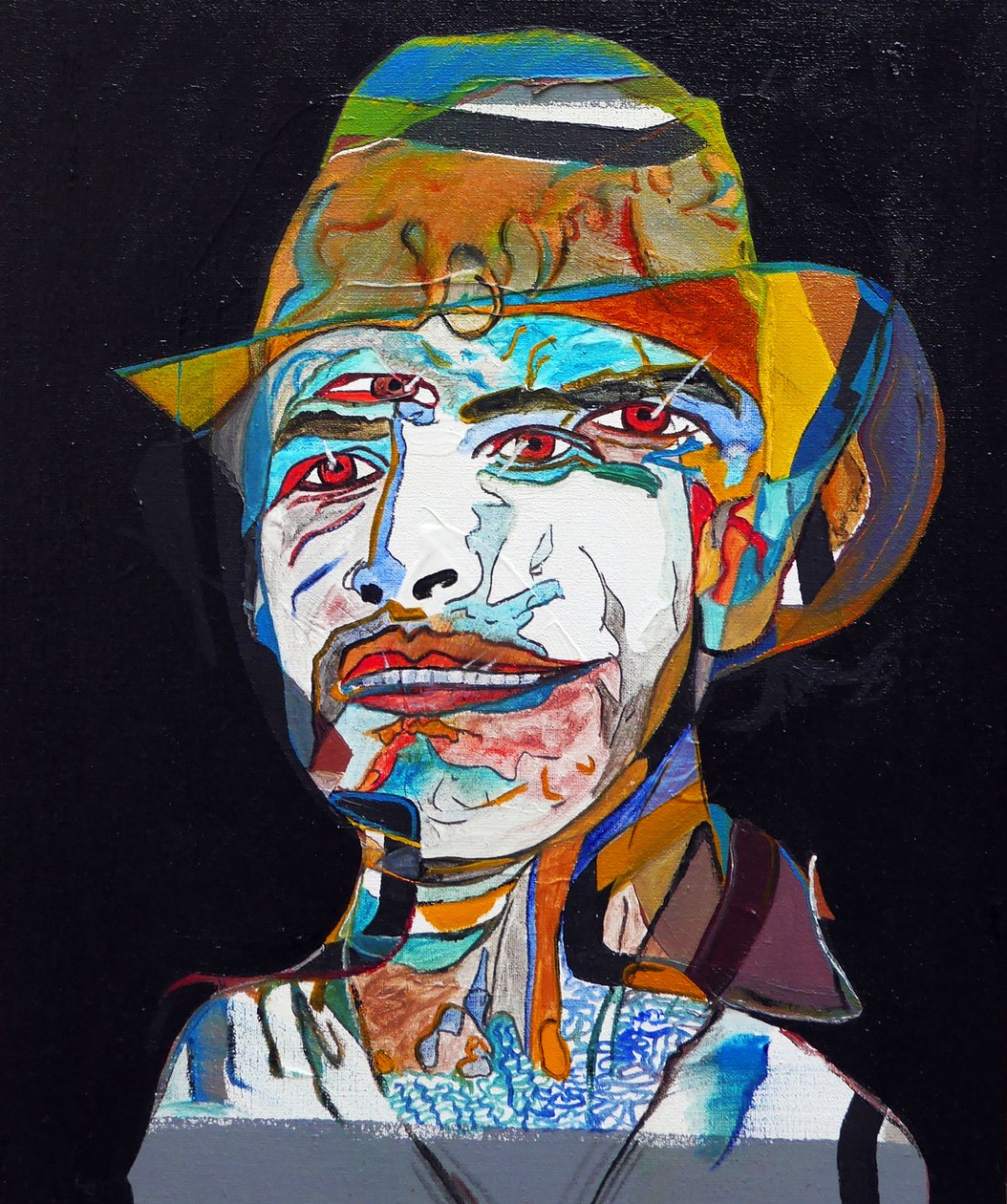 Surportret : Marcos Alejandro Rosas Jassan, 2014 (olieverf op doek) door Benoit Erwann Boucherot