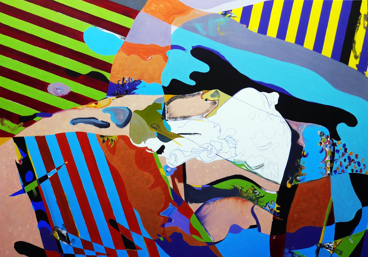 Surportret: Yohan Vallée, danser 2, 2020 (olieverf op doek) door Benoit Erwann Boucherot