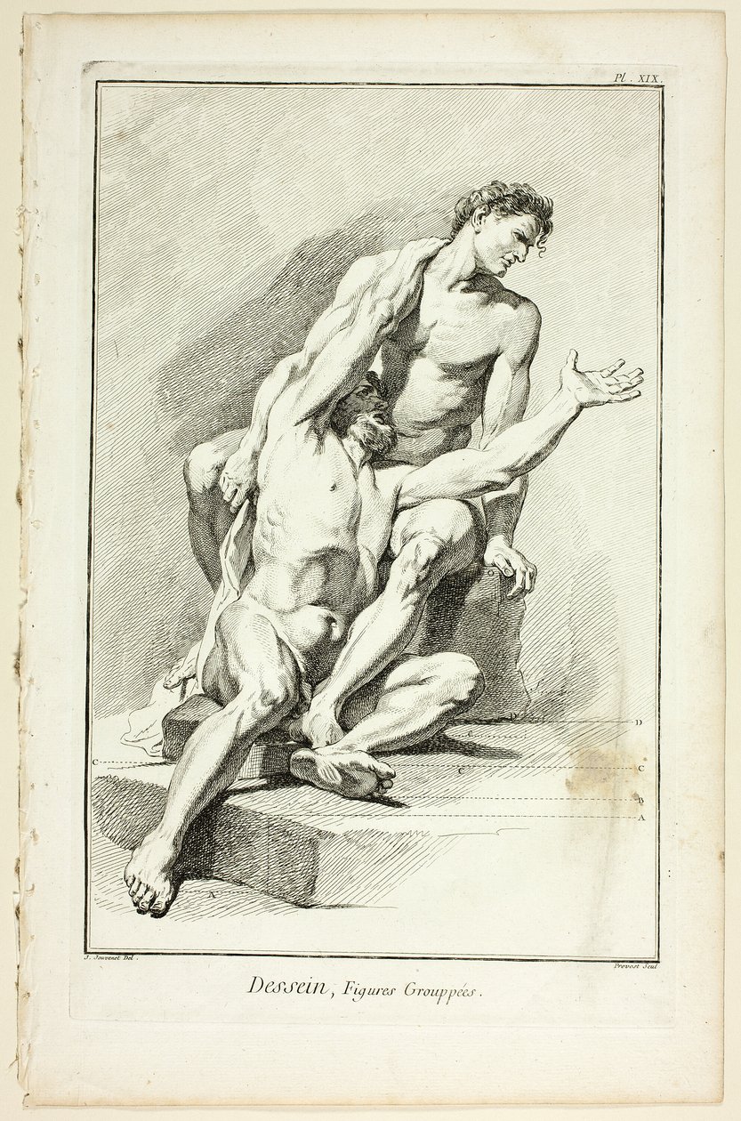 Ontwerp: Gegroepeerde Figuren, uit Encyclopédie door Benoit Louis Prevost