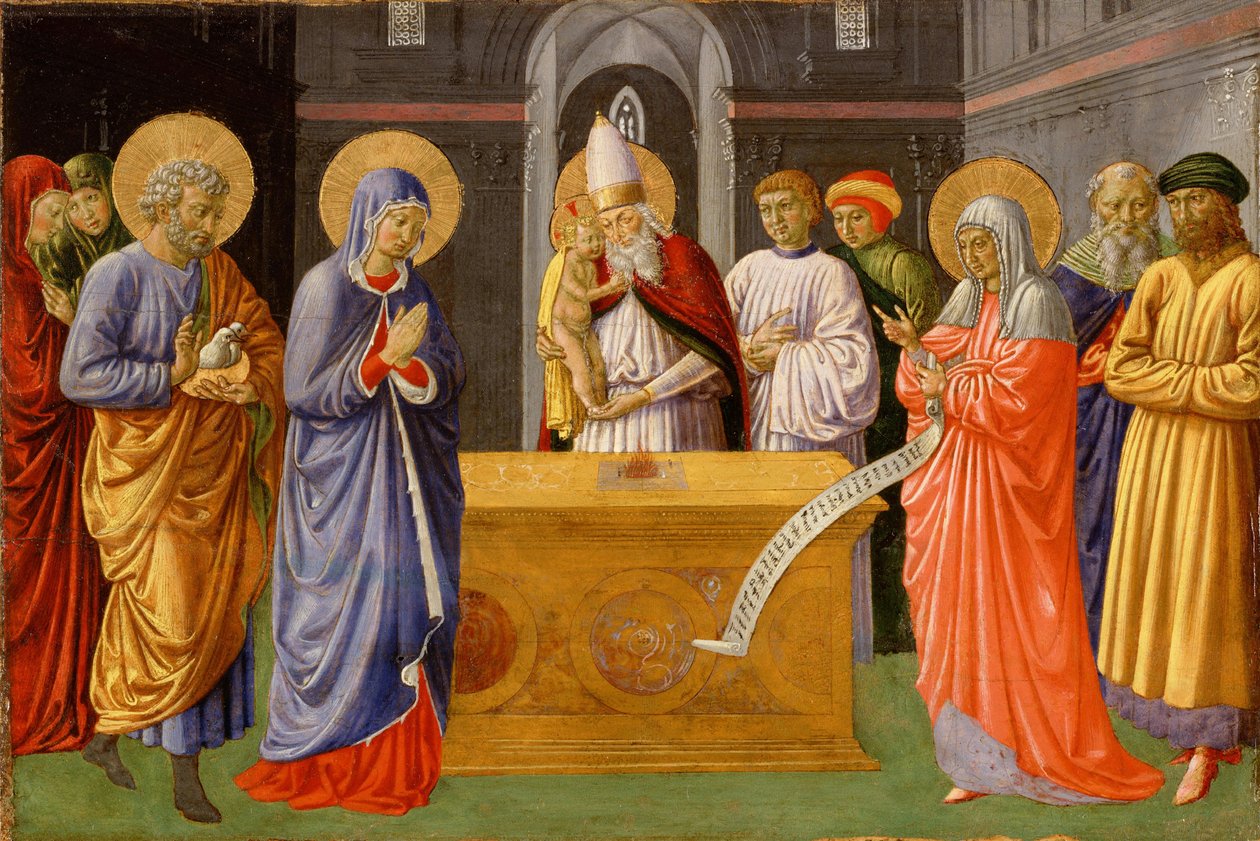Gozzoli - Zuivering van de Maagd, 1461-1462 door Benozzo Gozzoli