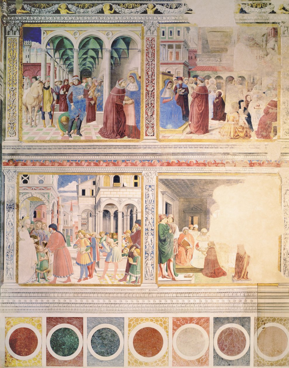 Episodes uit het leven van St. Augustinus, 1463-65 door Benozzo di Lese di Sandro Gozzoli