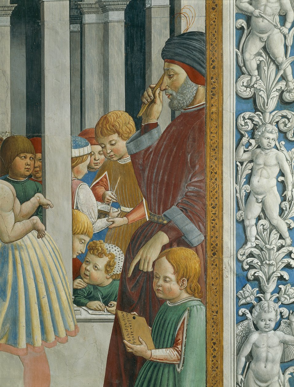 Verhalen van St. Augustinus: Leraar en leerlingen door Benozzo di Lese di Sandro Gozzoli