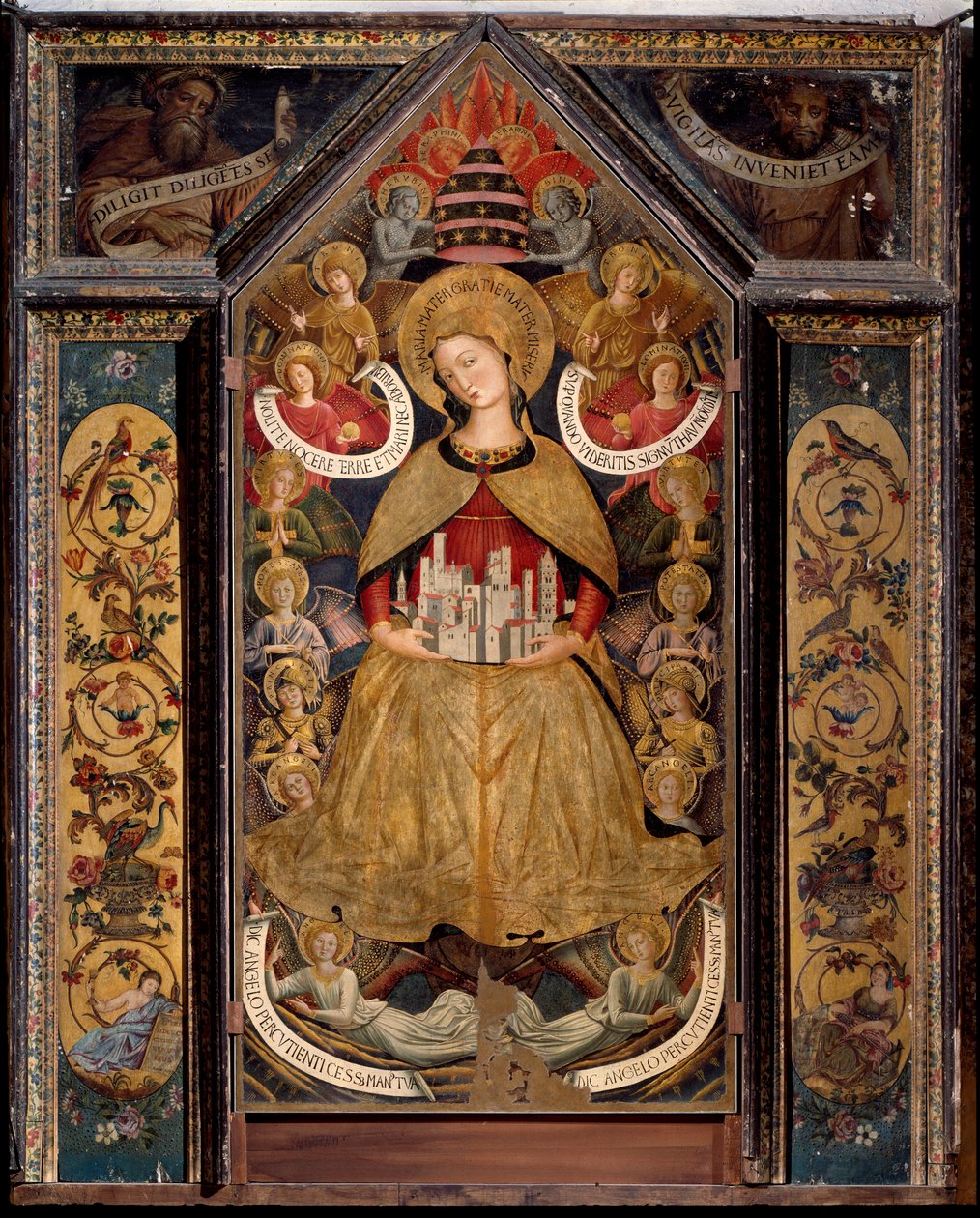 Maagd van de engelen door Benozzo di Lese di Sandro Gozzoli