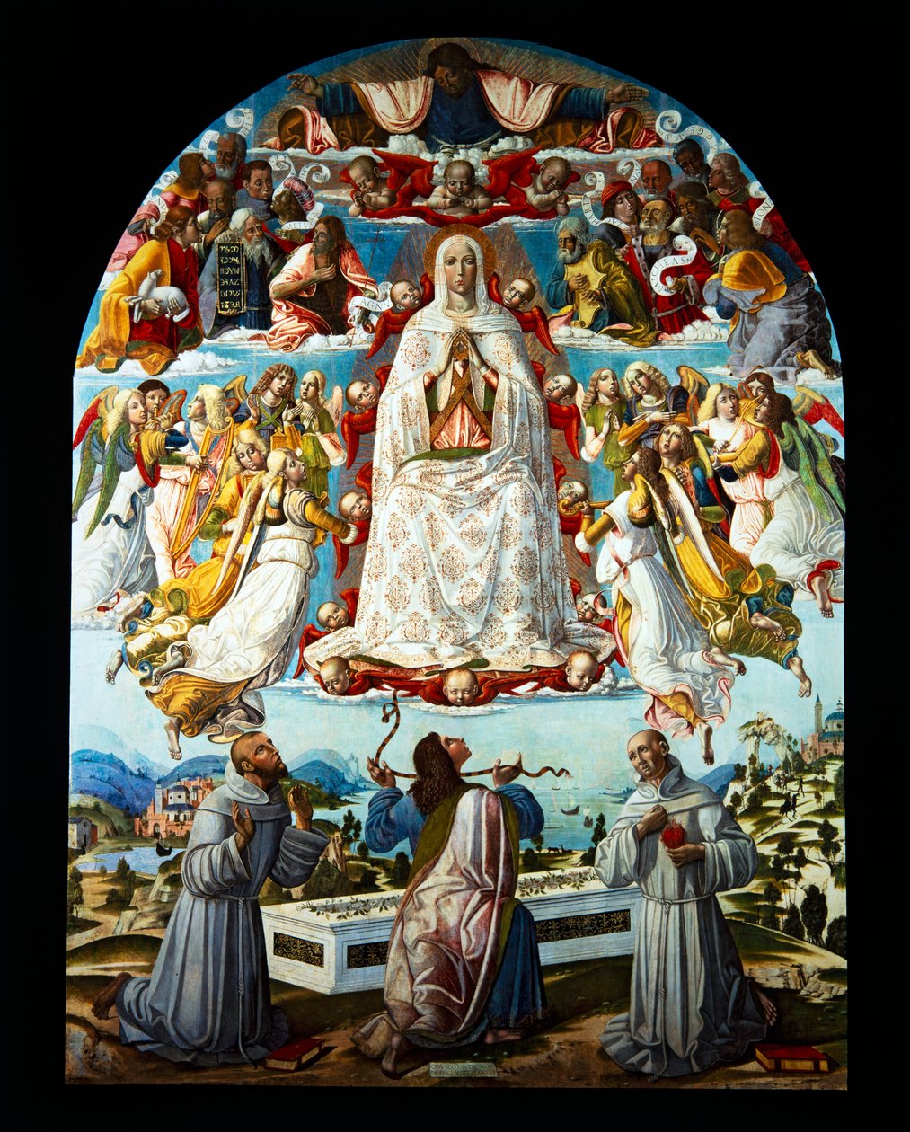 De Tenhemelopneming van de Maagd door Benvenuto di Giovanni