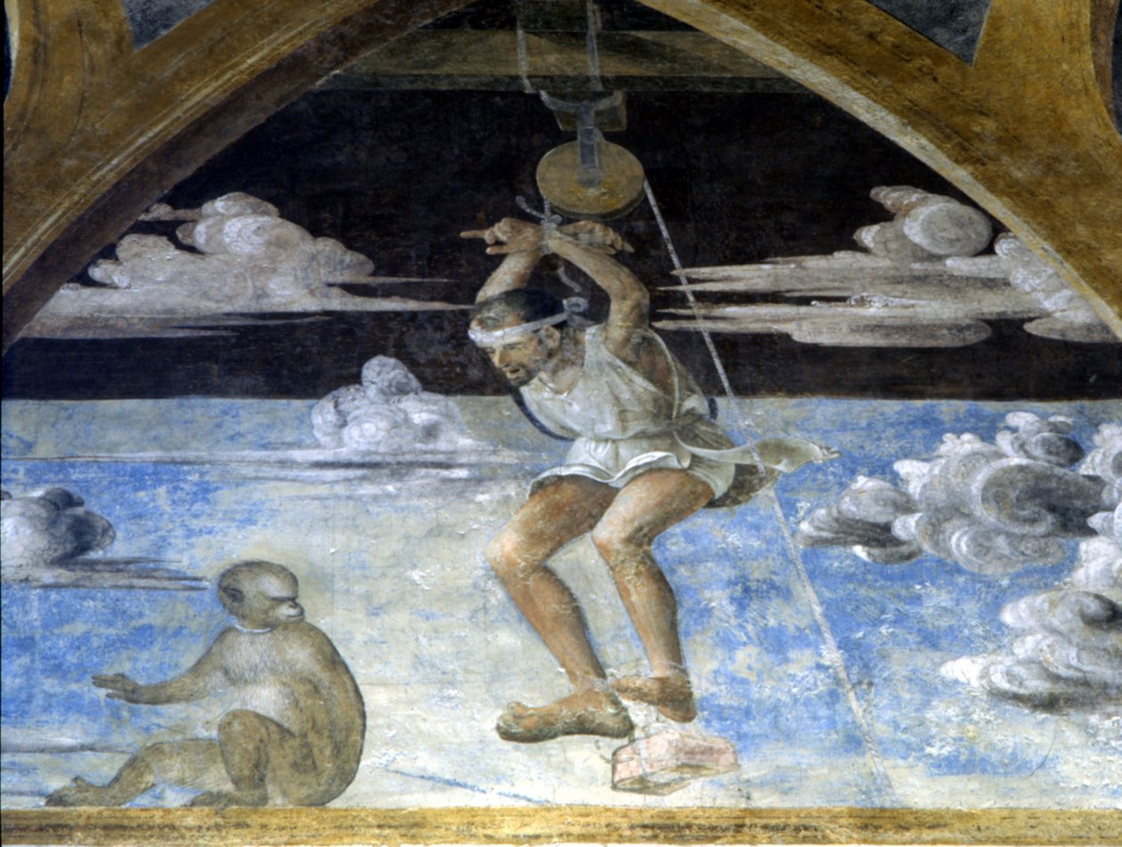 Fresco door Butinone en B. Zanale in de Kerk van S. Pietro in Gessate, Milaan door Bernadino and Zenale B.  Butinone