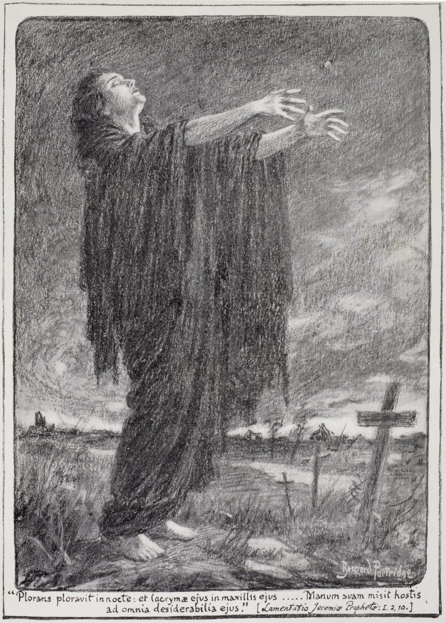 La Belgique: 1914 door Bernard Partridge