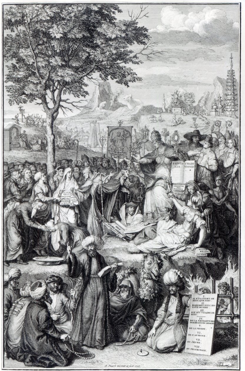 De belangrijkste religies van de wereld, illustratie uit 