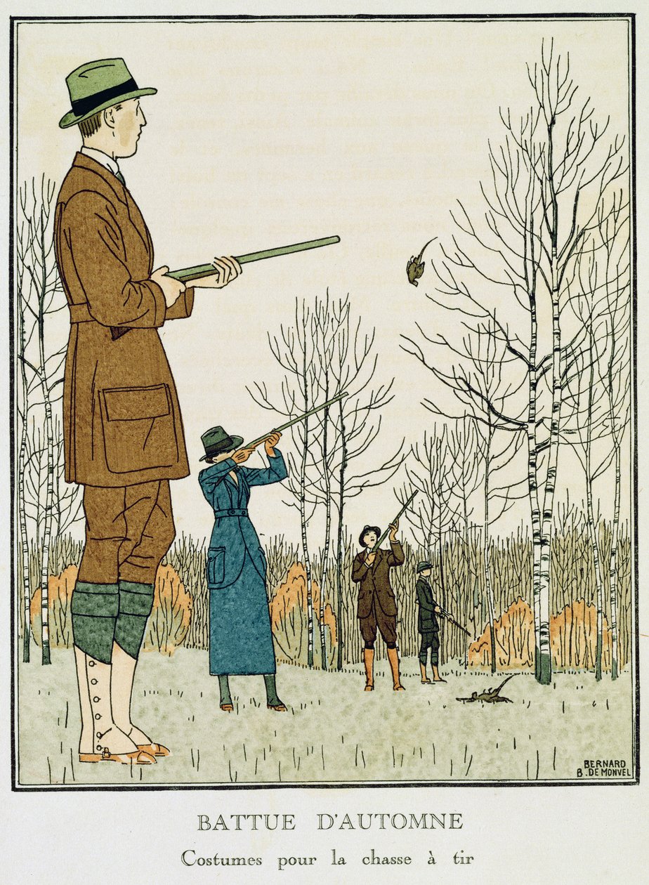 Een Herfstjacht, ca. 1912-13 door Bernard Boutet de Monvel