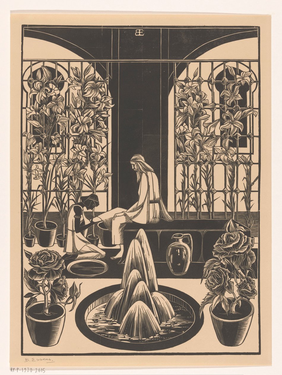 Voetwassing door Bernard Essers (signed by artist)