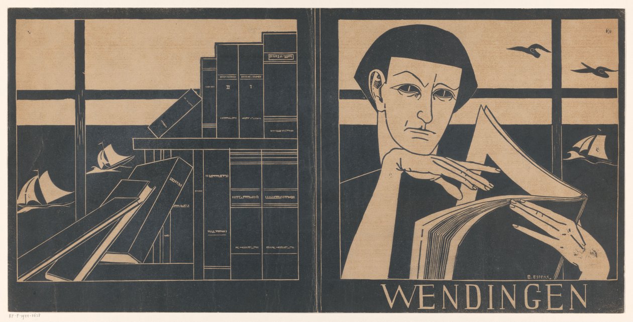 Omslag voor Wendingen door Bernard Essers