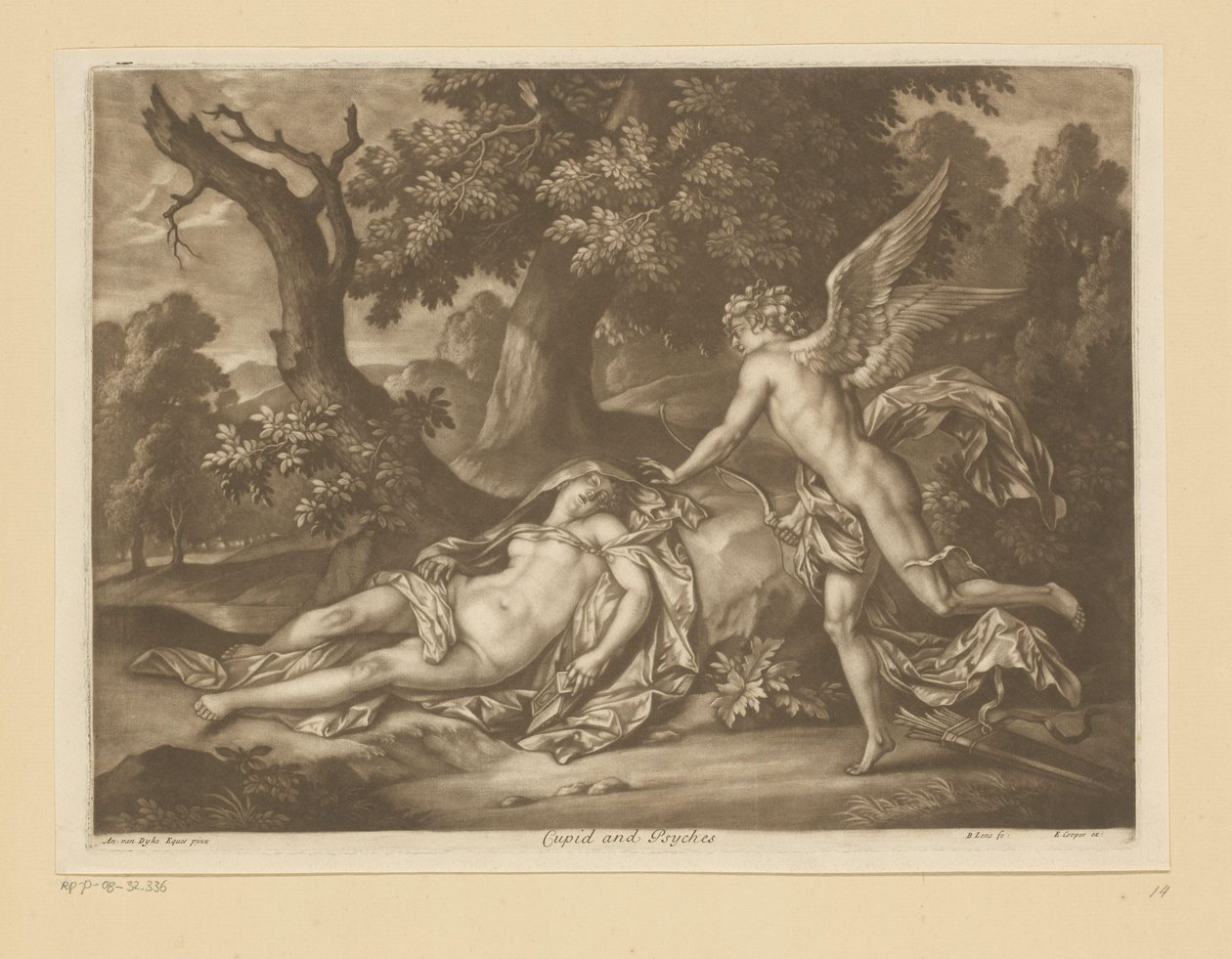 Cupido en Psyche door Bernard Lens (II)