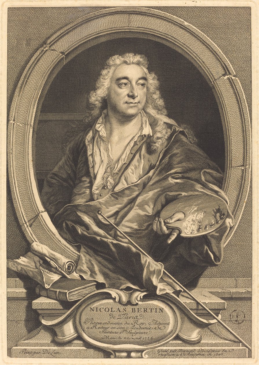 Nicholas Bertin door Bernard Lépicié after Jean François Delyen