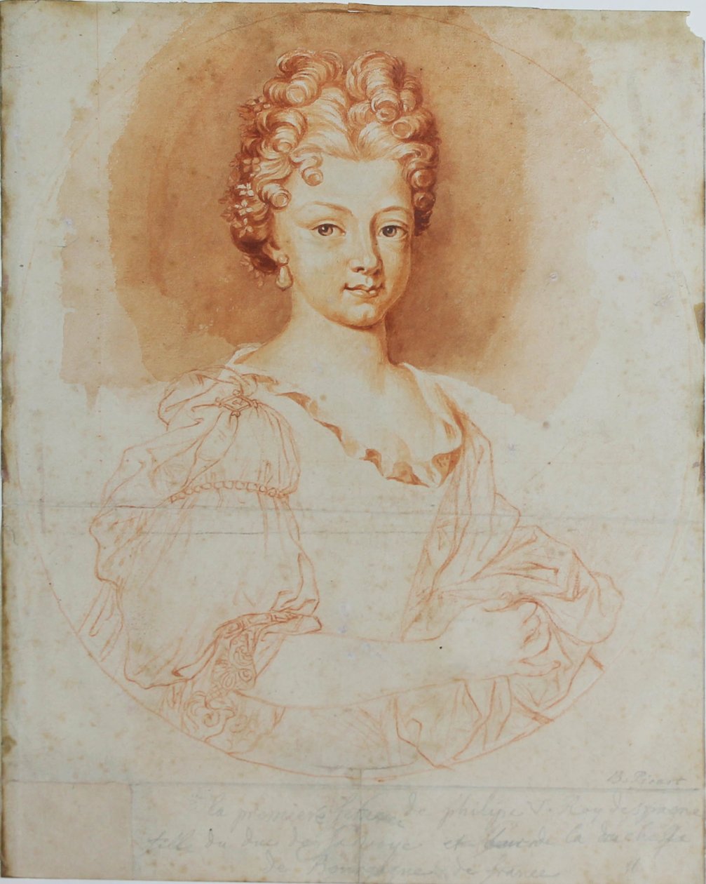 Maria Luisa van Savoye door Bernard Picart