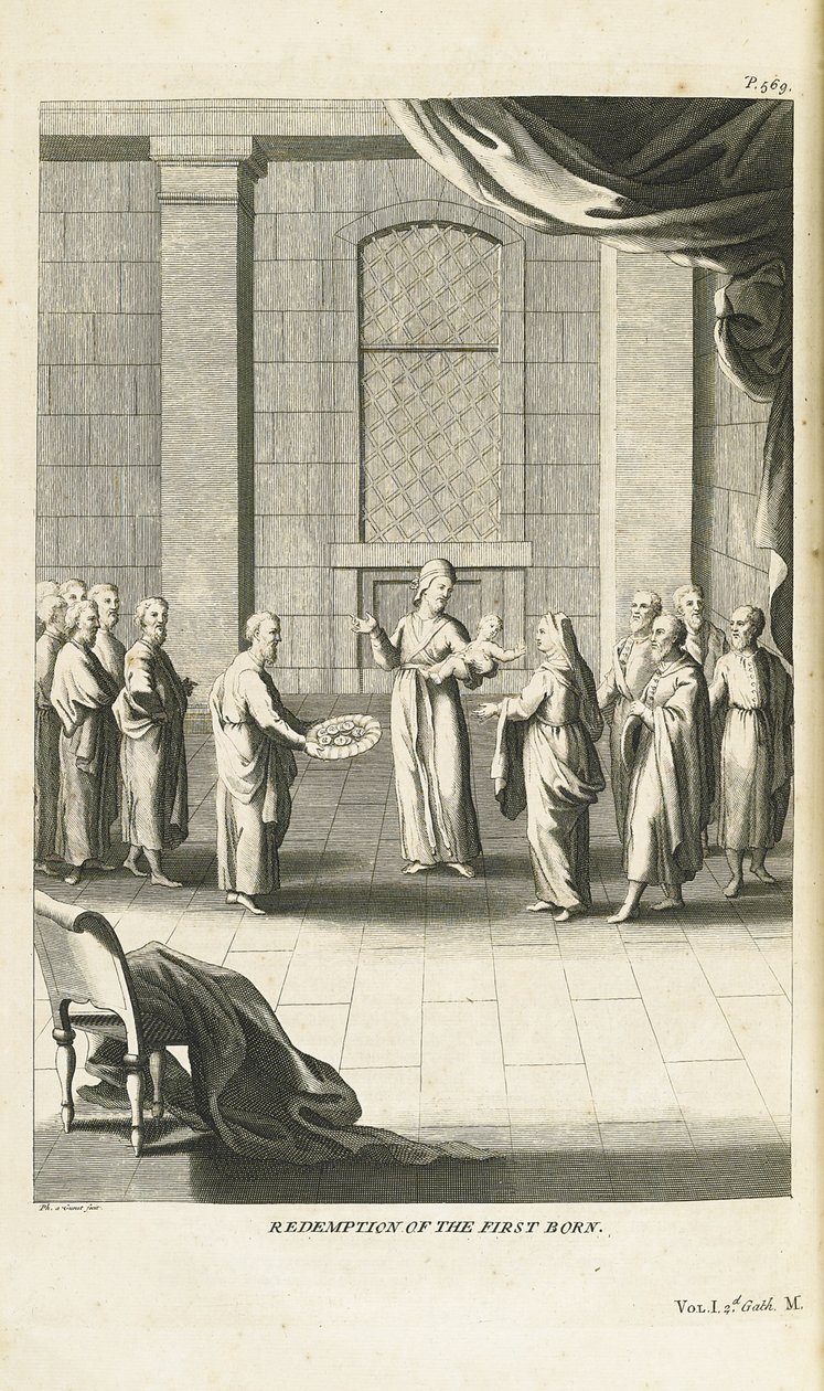 Verlossing van de eerstgeboren zoon door Bernard Picart