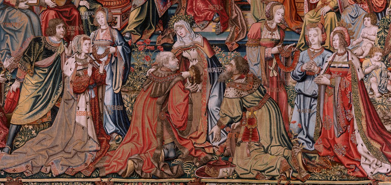 Gerechtigheid (La Justicia). Negende wandtapijt in de serie. Ca 1550. door Bernard van Orley