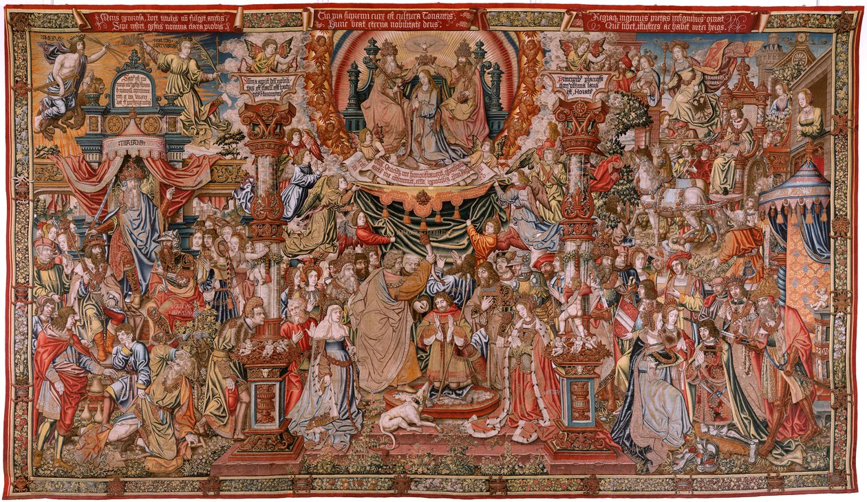 Adel (La Nobleza). Vierde wandtapijt in de serie. Ca 1550. door Bernard van Orley