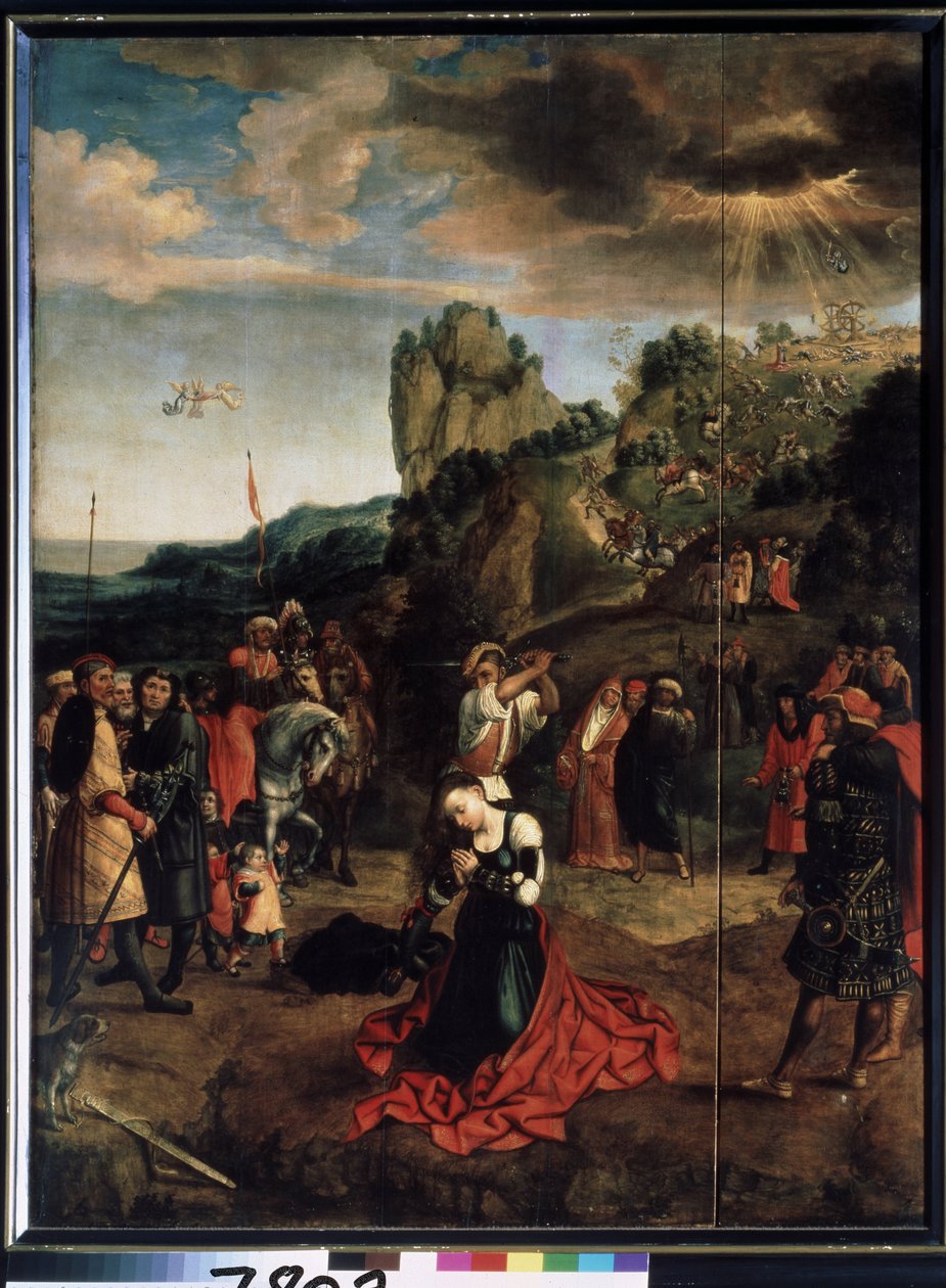 Het martelaarschap van Sint-Catharina door Bernard van Orley