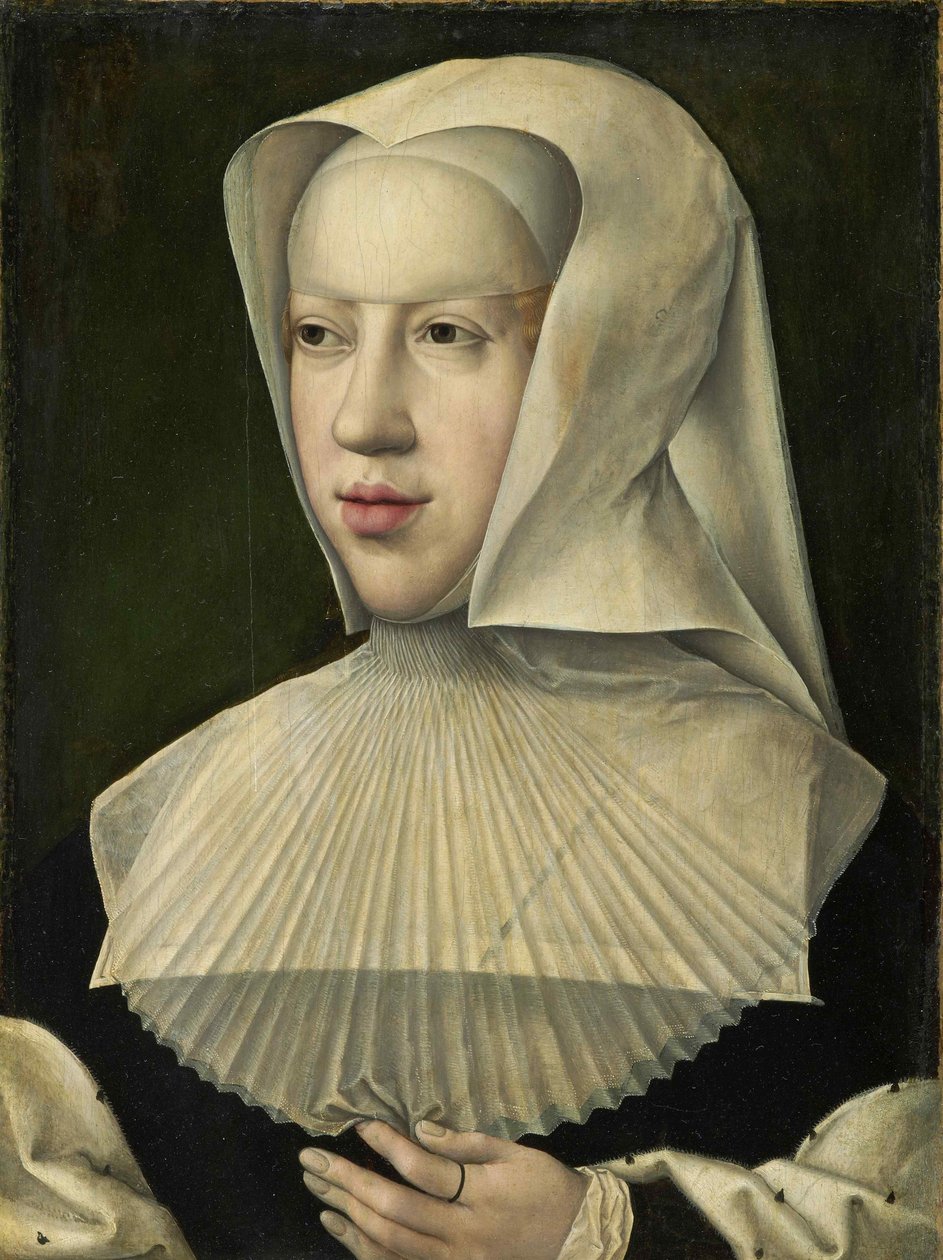 Portret van Margaretha van Oostenrijk 1480-1530 door Bernard van Orley