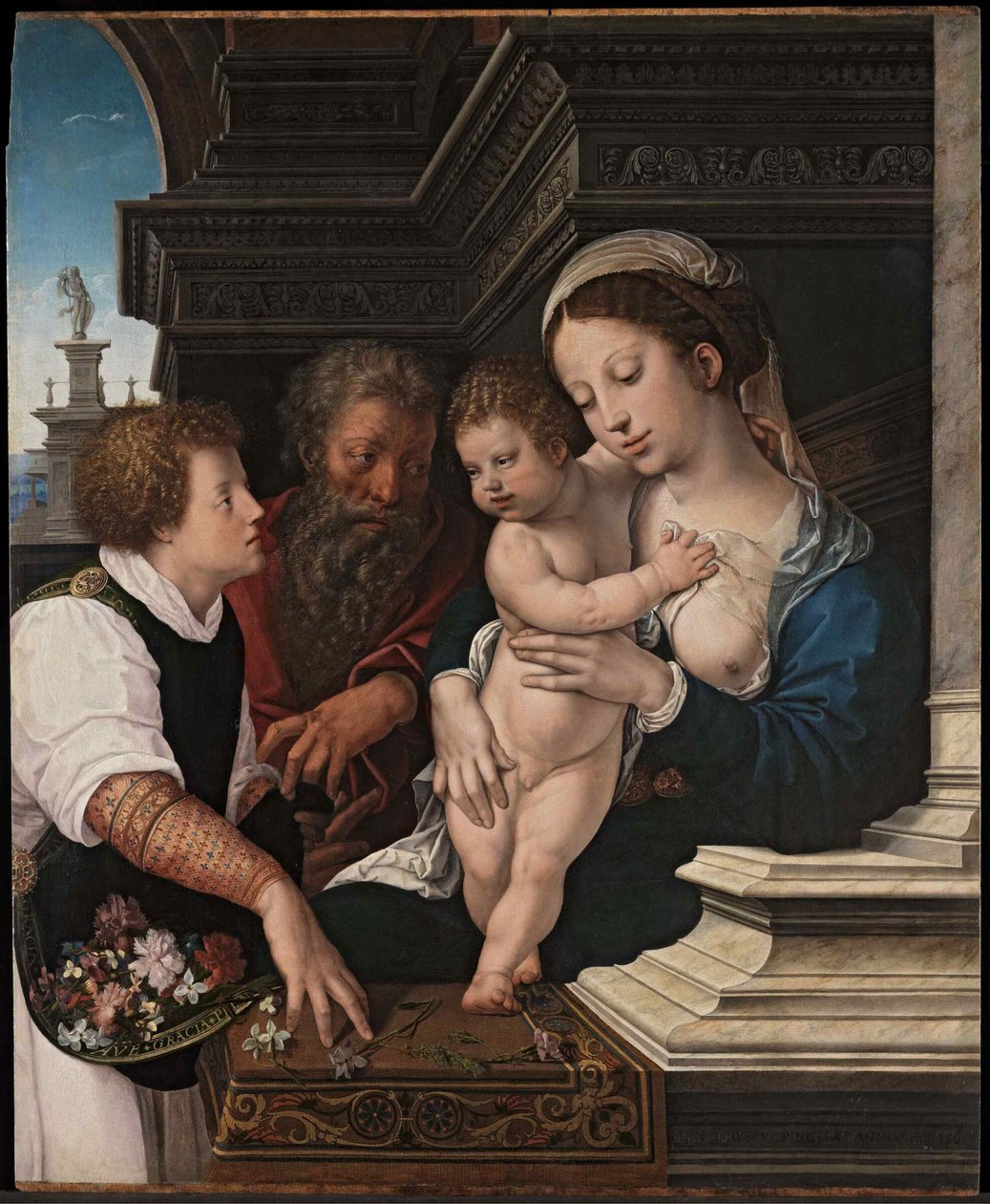 De Heilige Familie, ca 1521 door Bernard van Orley