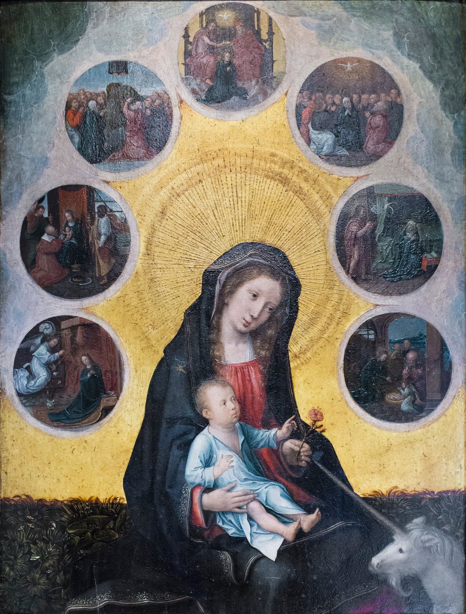De Zeven Vreugden van de Maagd door Bernard van Orley