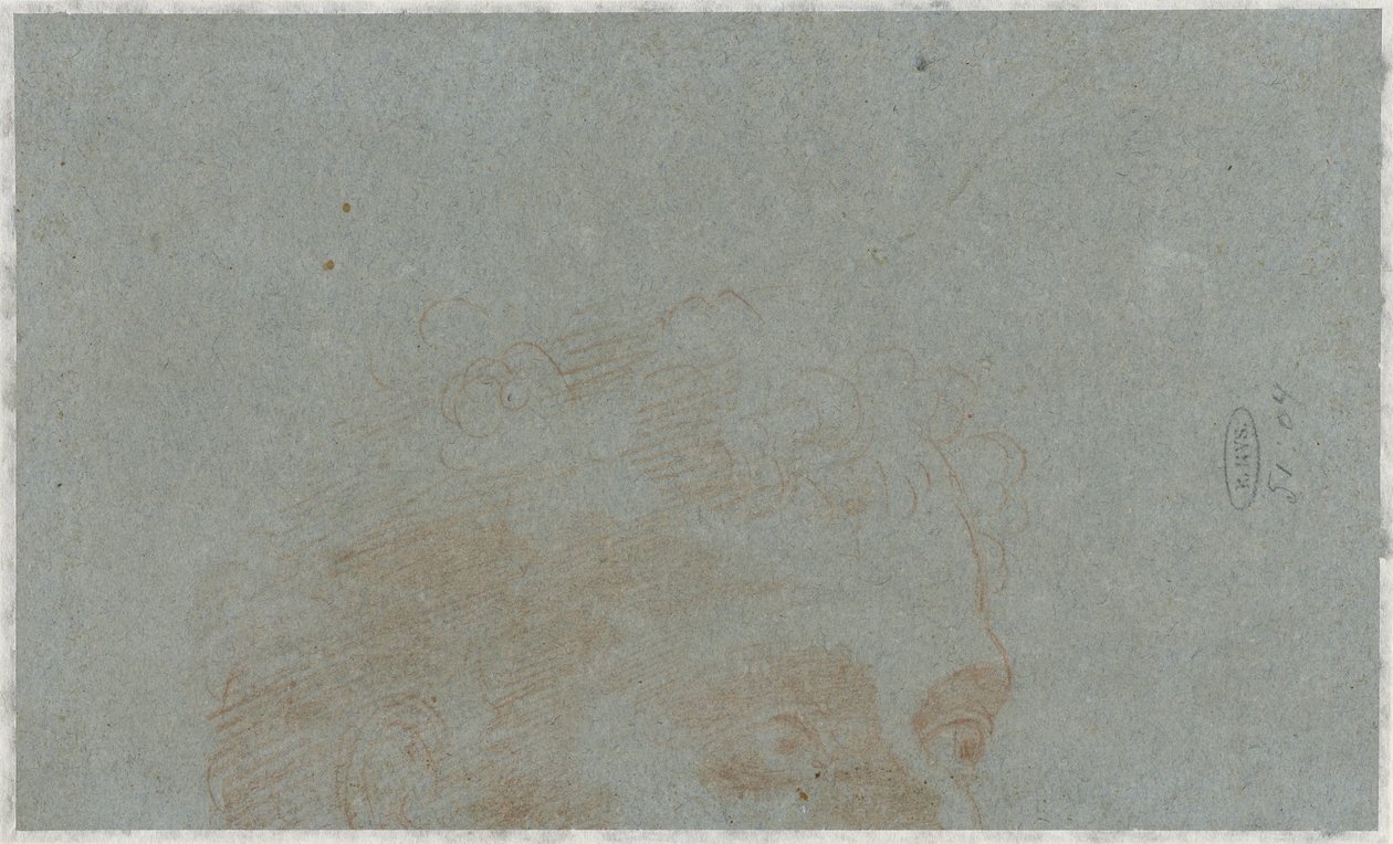 Deel van het hoofd van een man door Bernardino Lanino (possibly)