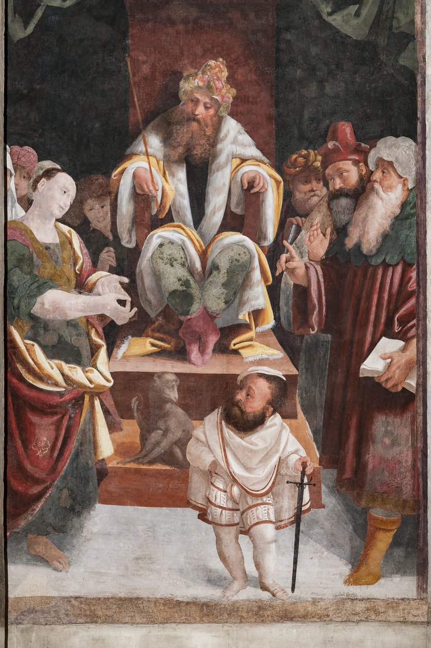 Detail van Het Martelaarschap van Sint-Catharina door Bernardino Lanino