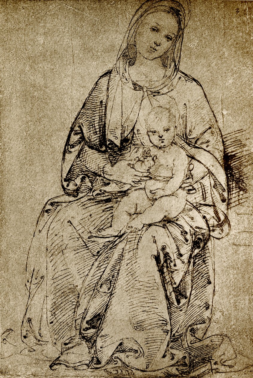 Madonna met het Kind door Bernardino di Betto Pinturicchio