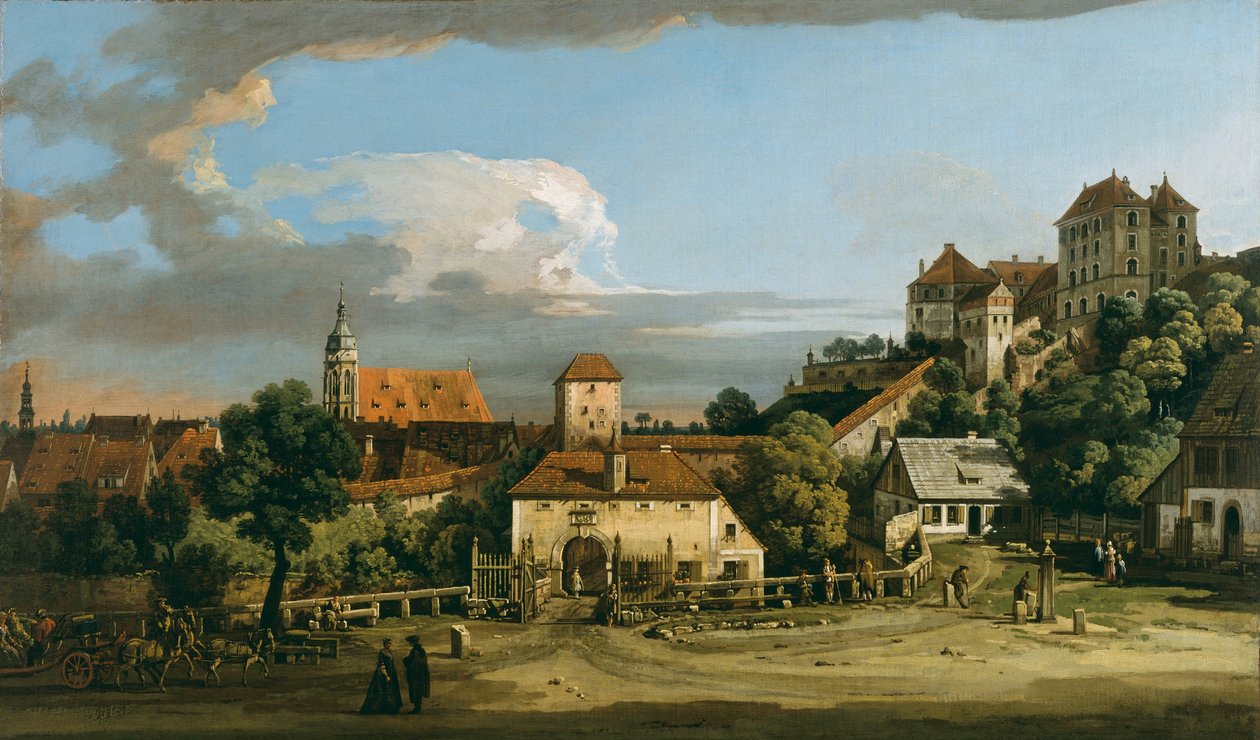 Pirna: De Obertor vanuit het zuiden door Bernardo Bellotto