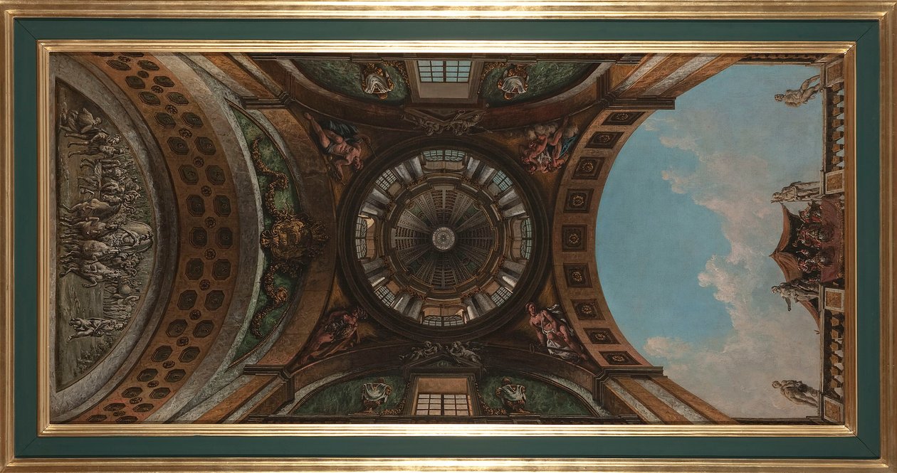 Ontwerp voor schilderingen in de zaal van het Ujazdowski-kasteel in Warschau door Bernardo Bellotto