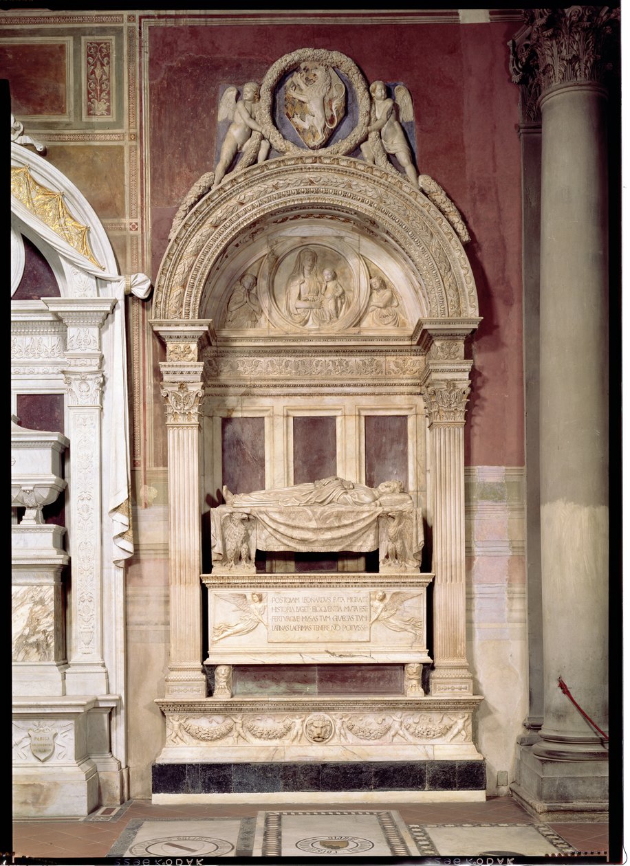 Graf van Leonardo Bruni (1369-144) 1446-50 door Bernardo Rossellino