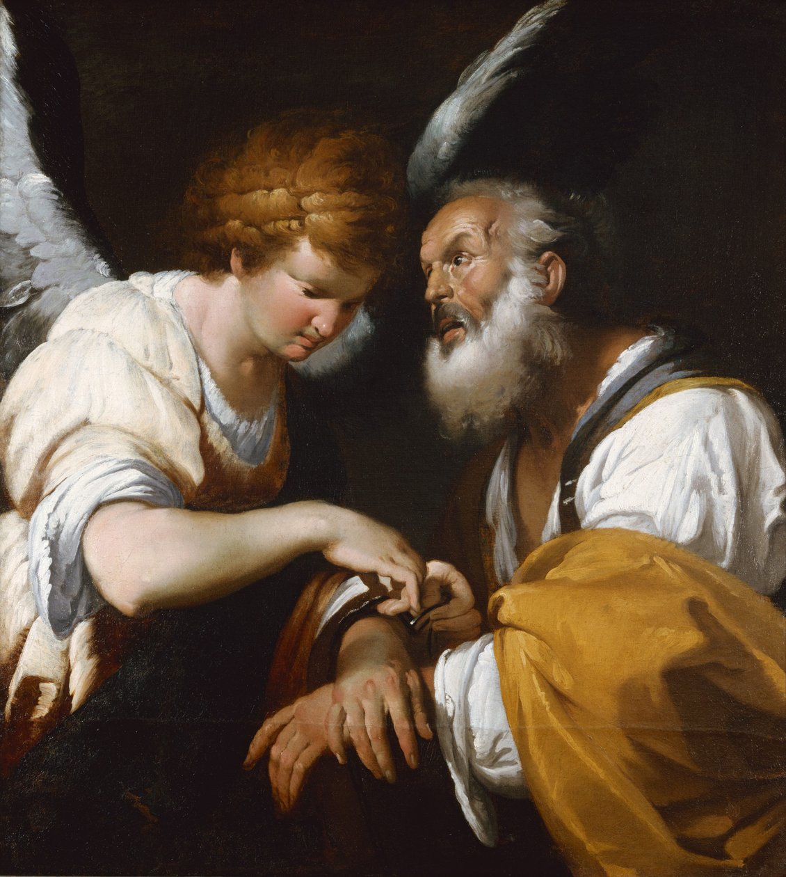 De bevrijding van de heilige Petrus door Bernardo Strozzi