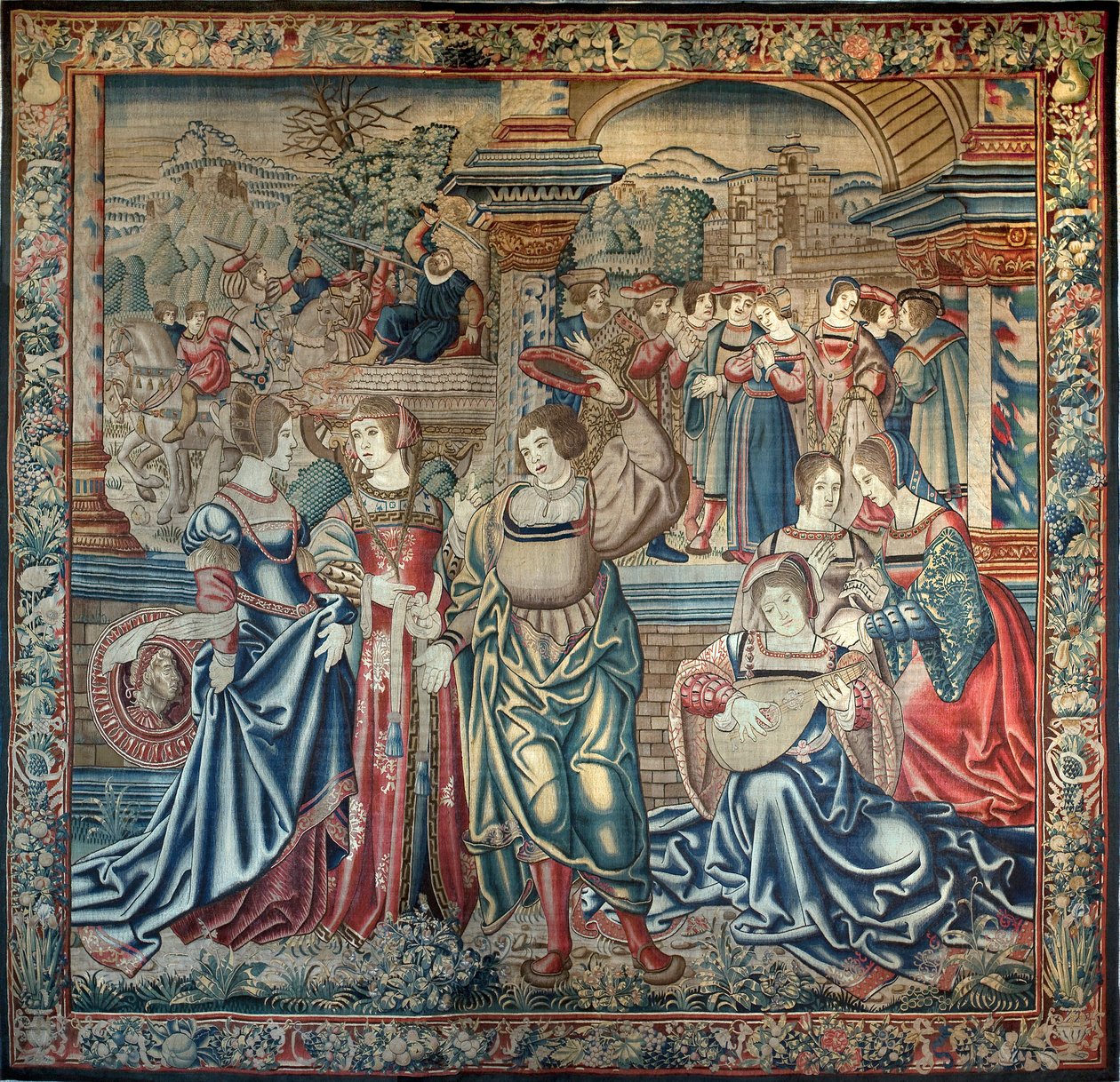 Cyclus van Oedipus: Oedipus in Thebe door Bernart van (attr. to) Orley